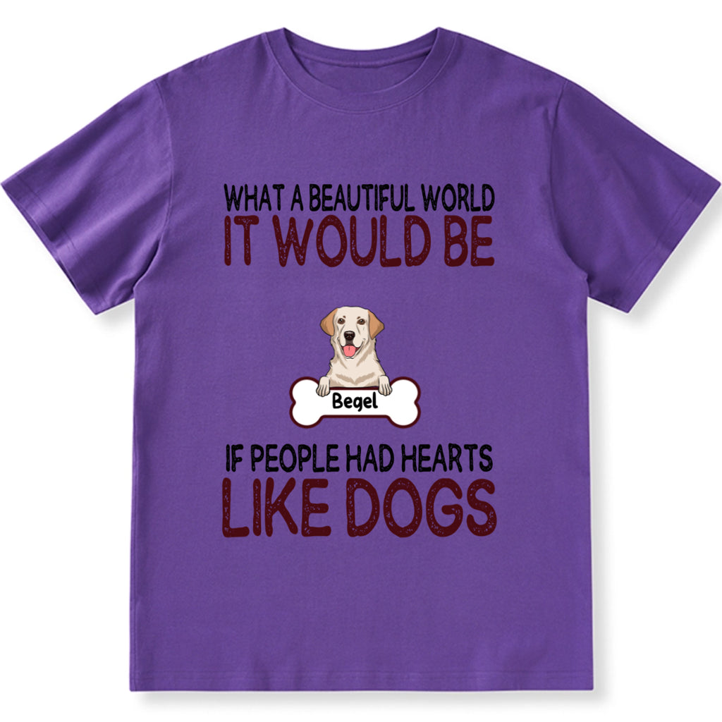 It would be a wonderful world - Personalized Custom Unisex T-shirt
