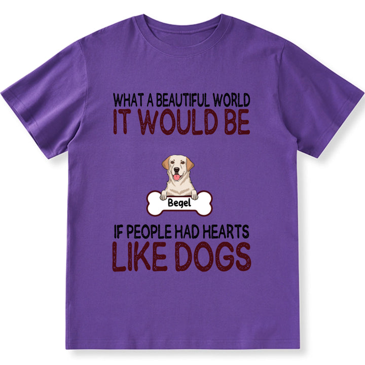 It would be a wonderful world - Personalized Custom Unisex T-shirt