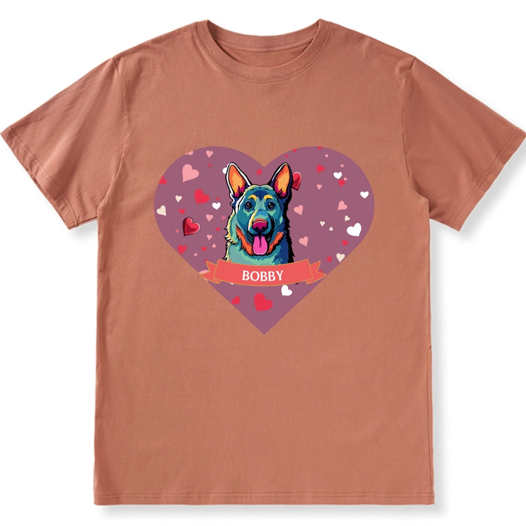 Love on Valentine's Day - Personalized Custom Unisex T-shirt