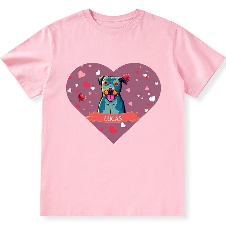 Love on Valentine's Day - Personalized Custom Unisex T-shirt