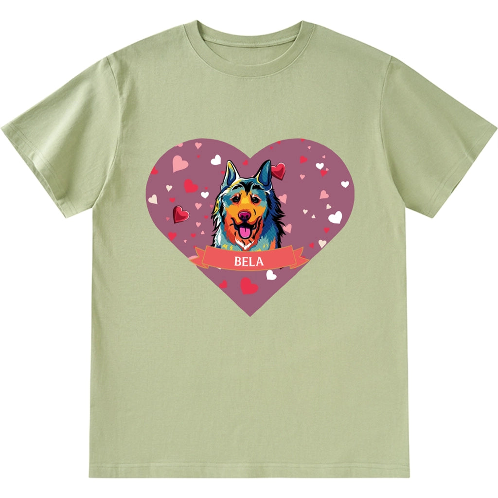 Love on Valentine's Day - Personalized Custom Unisex T-shirt