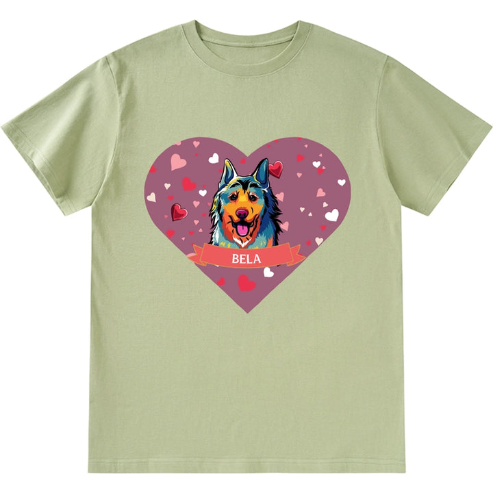 Love on Valentine's Day - Personalized Custom Unisex T-shirt