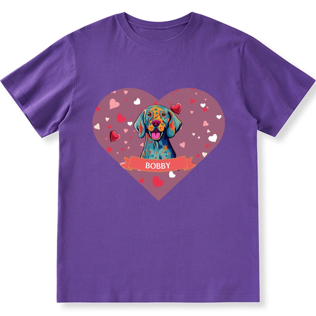 Love on Valentine's Day - Personalized Custom Unisex T-shirt