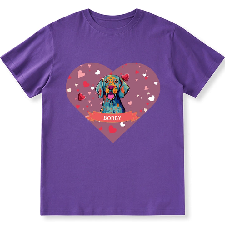 Love on Valentine's Day - Personalized Custom Unisex T-shirt