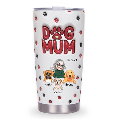 Lovely Dog Mom - Personalized Custom Tumbler