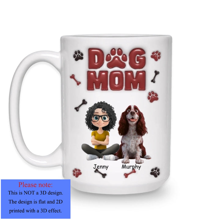 Lovely Dog Mama - Personalized Custom Coffee Mug