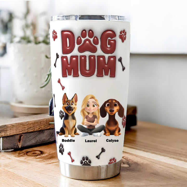 Lovely Dog Mama - Personalized Custom Tumbler