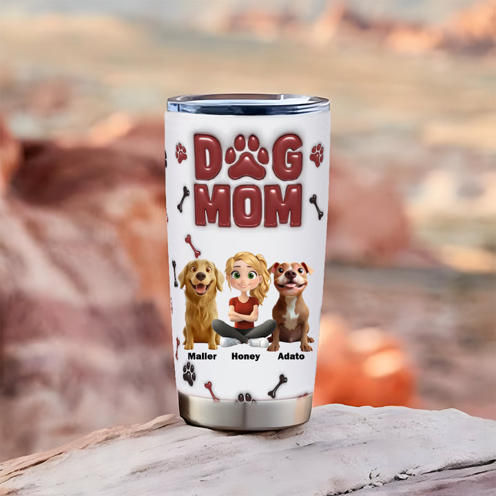 Lovely Dog Mama - Personalized Custom Tumbler