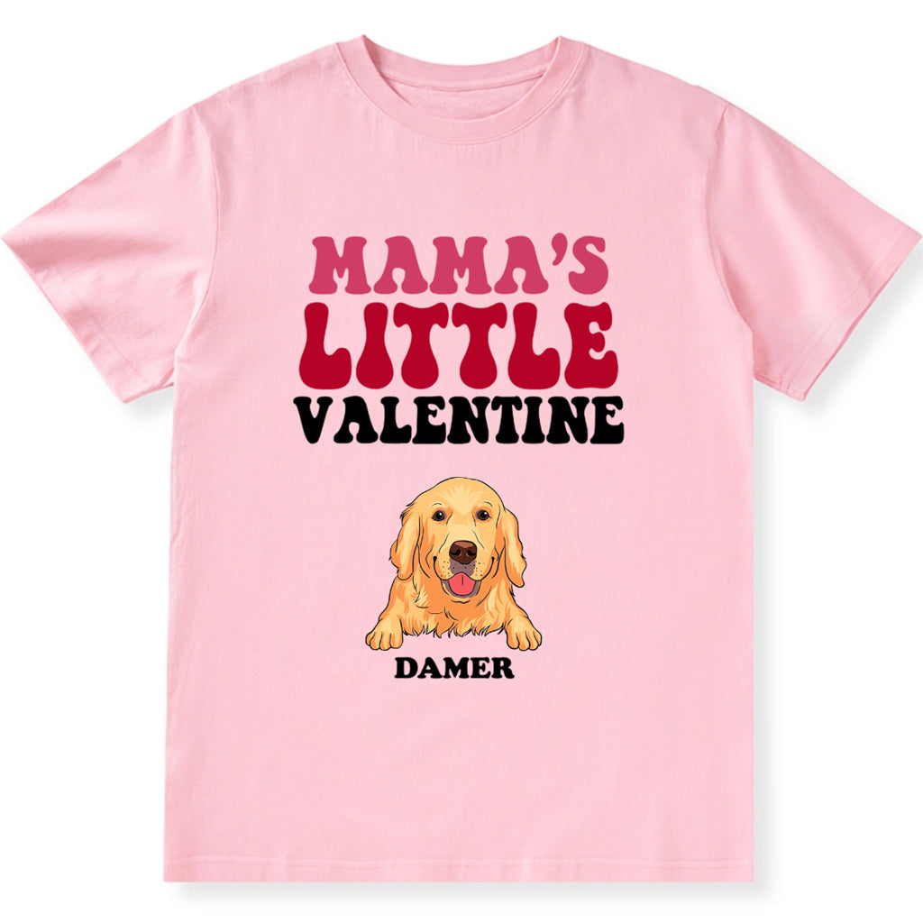 Mama's Little Valentine - Personalized Custom Unisex T-shirt