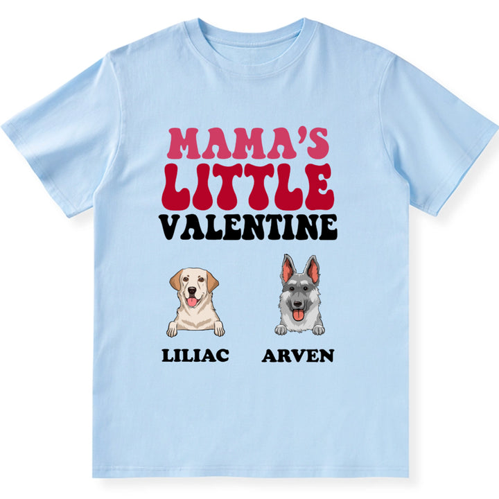 Mama's Little Valentine - Personalized Custom Unisex T-shirt