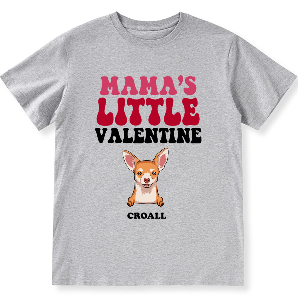 Mama's Little Valentine - Personalized Custom Unisex T-shirt