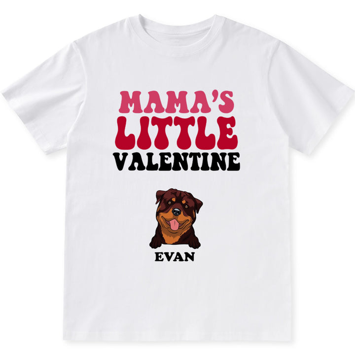 Mama's Little Valentine - Personalized Custom Unisex T-shirt