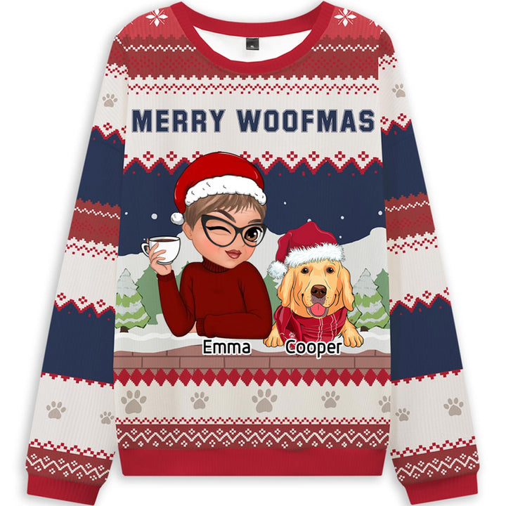 Merry Woofmas - Personalized Custom Christmas Ugly Sweatshirt