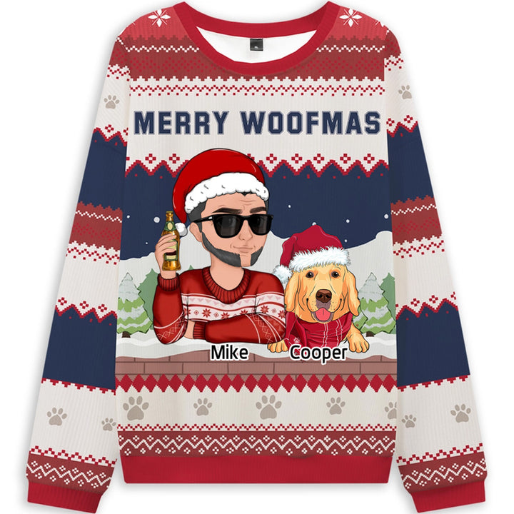 Merry Woofmas - Personalized Custom Christmas Ugly Sweatshirt
