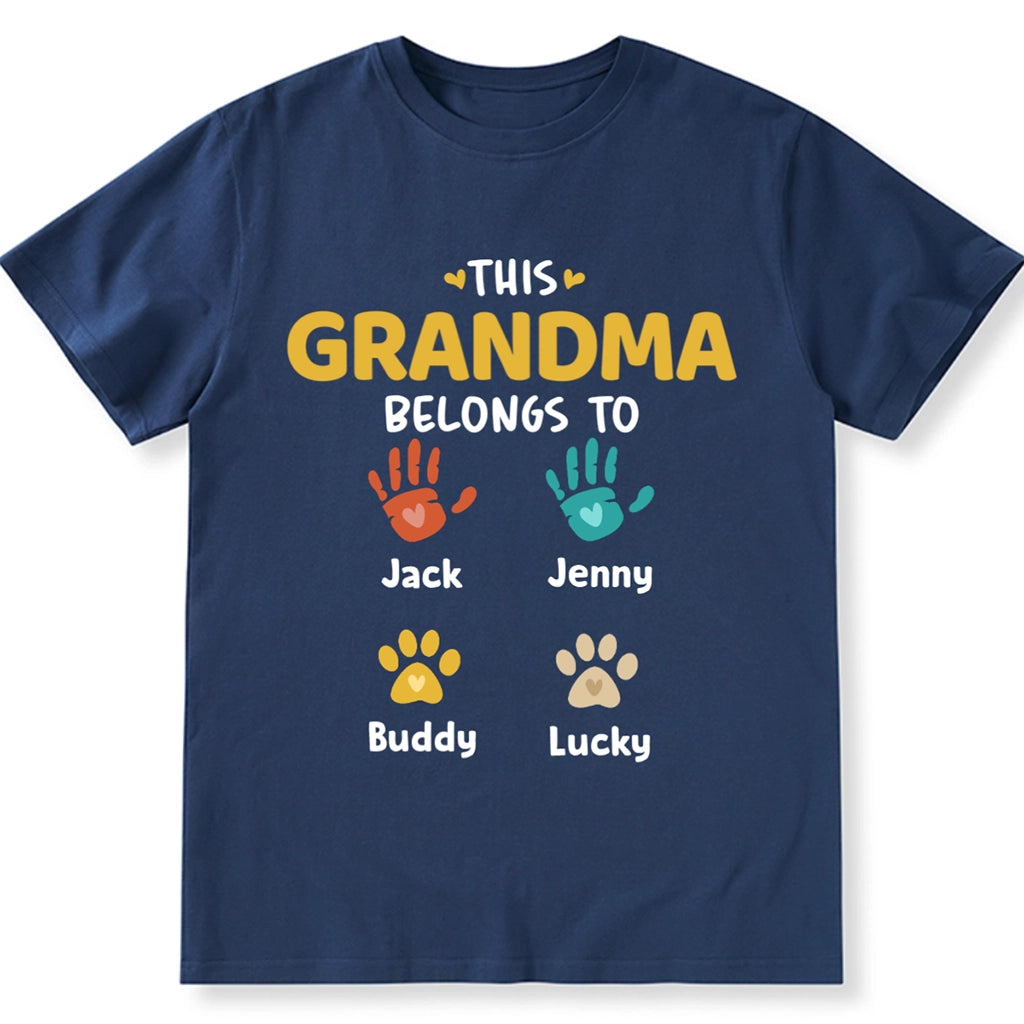 Mommy Belongs To Paws - Personalized Custom Unisex T-Shirt