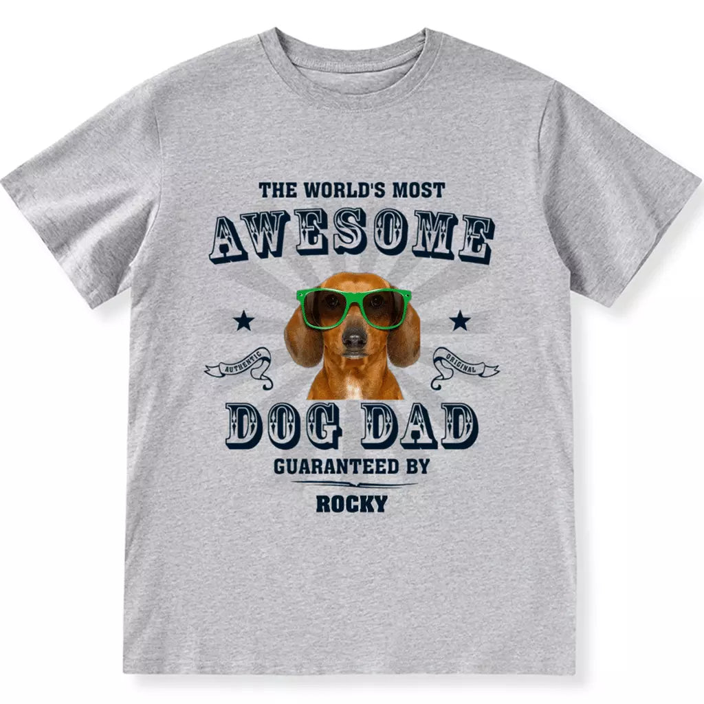 Most Awesome Dad - Personalized Custom Unisex T-shirt