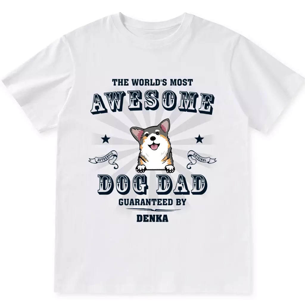 Most Awesome Dad - Personalized Custom Unisex T-shirt