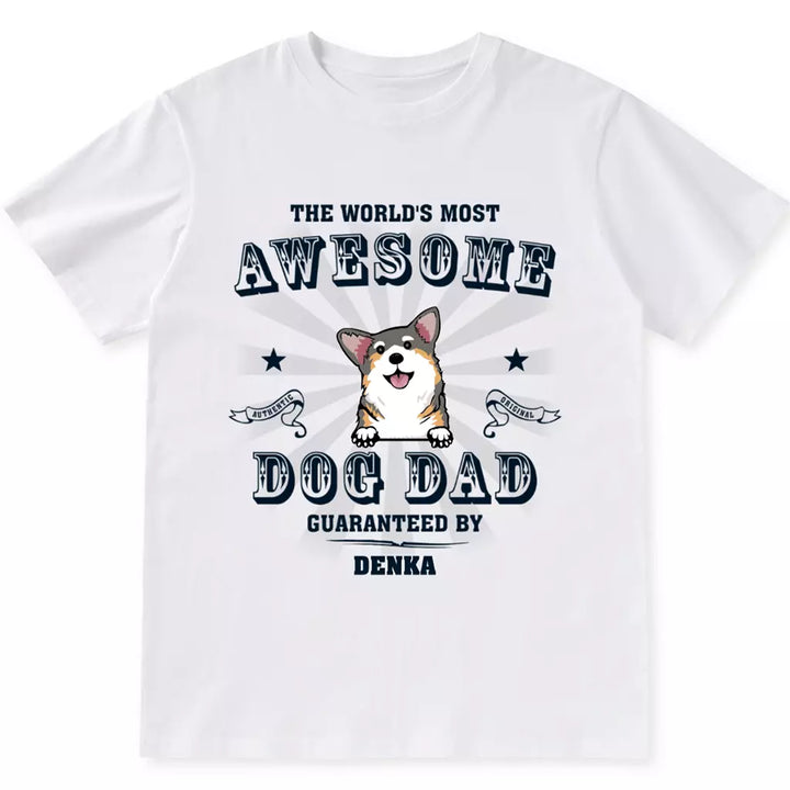 Most Awesome Dad - Personalized Custom Unisex T-shirt