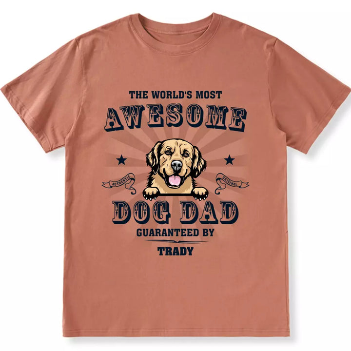 Most Awesome Dad - Personalized Custom Unisex T-shirt