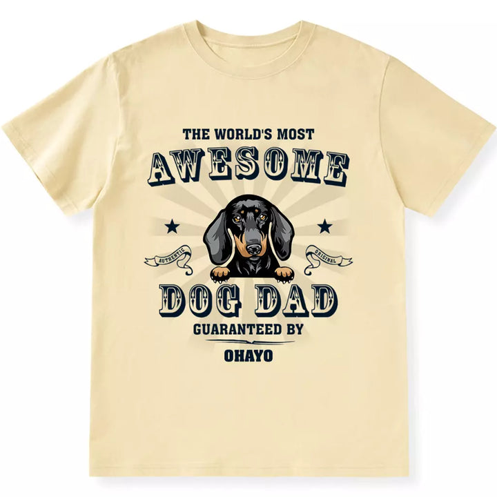 Most Awesome Dad - Personalized Custom Unisex T-shirt
