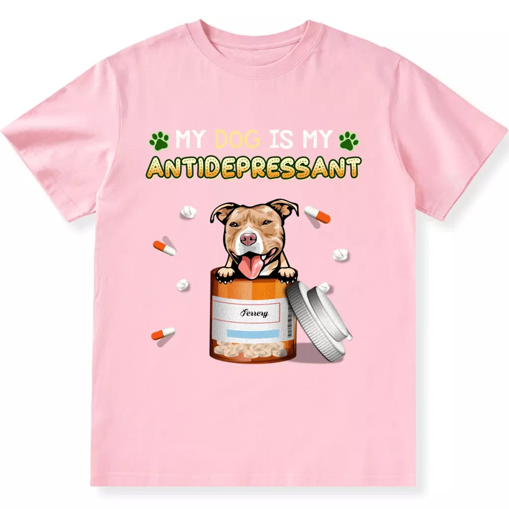My Dogs Are My Happy Pills - Personalized Custom Unisex T-shirt