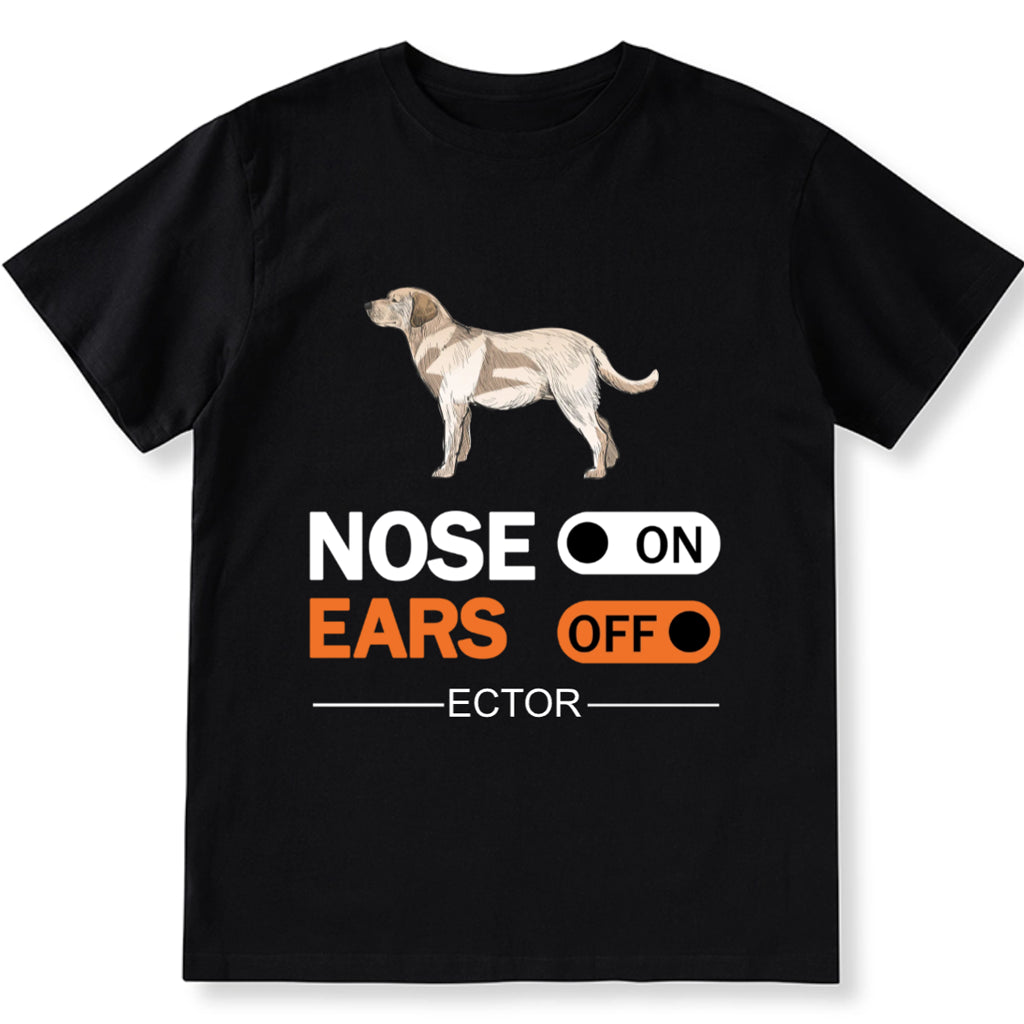 Nose On, Ears Off - Personalized Custom Unisex T-shirt