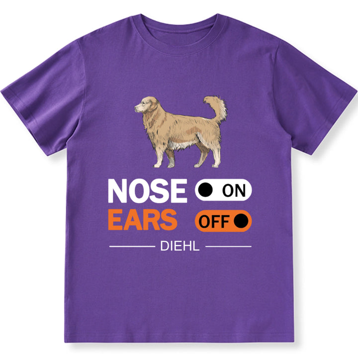 Nose On, Ears Off - Personalized Custom Unisex T-shirt
