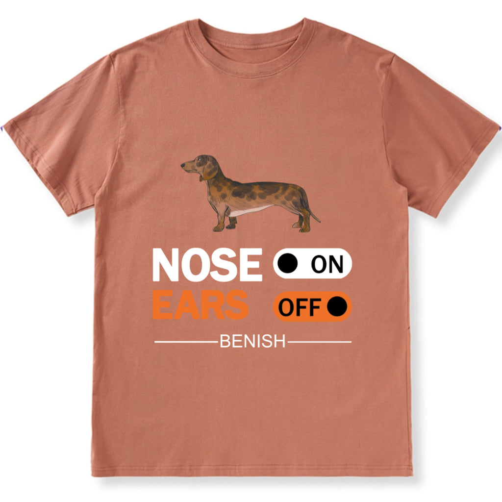 Nose On, Ears Off - Personalized Custom Unisex T-shirt