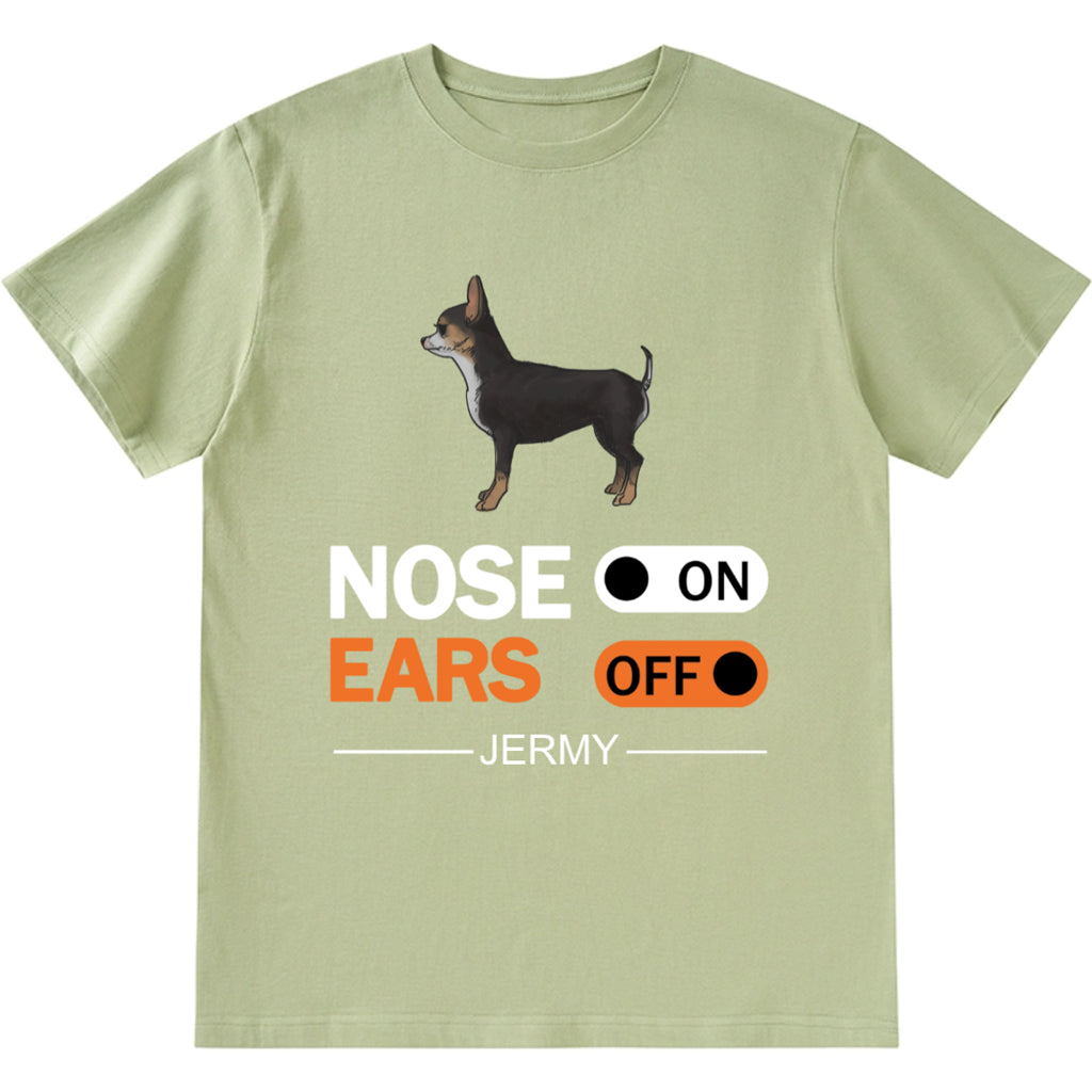 Nose On, Ears Off - Personalized Custom Unisex T-shirt