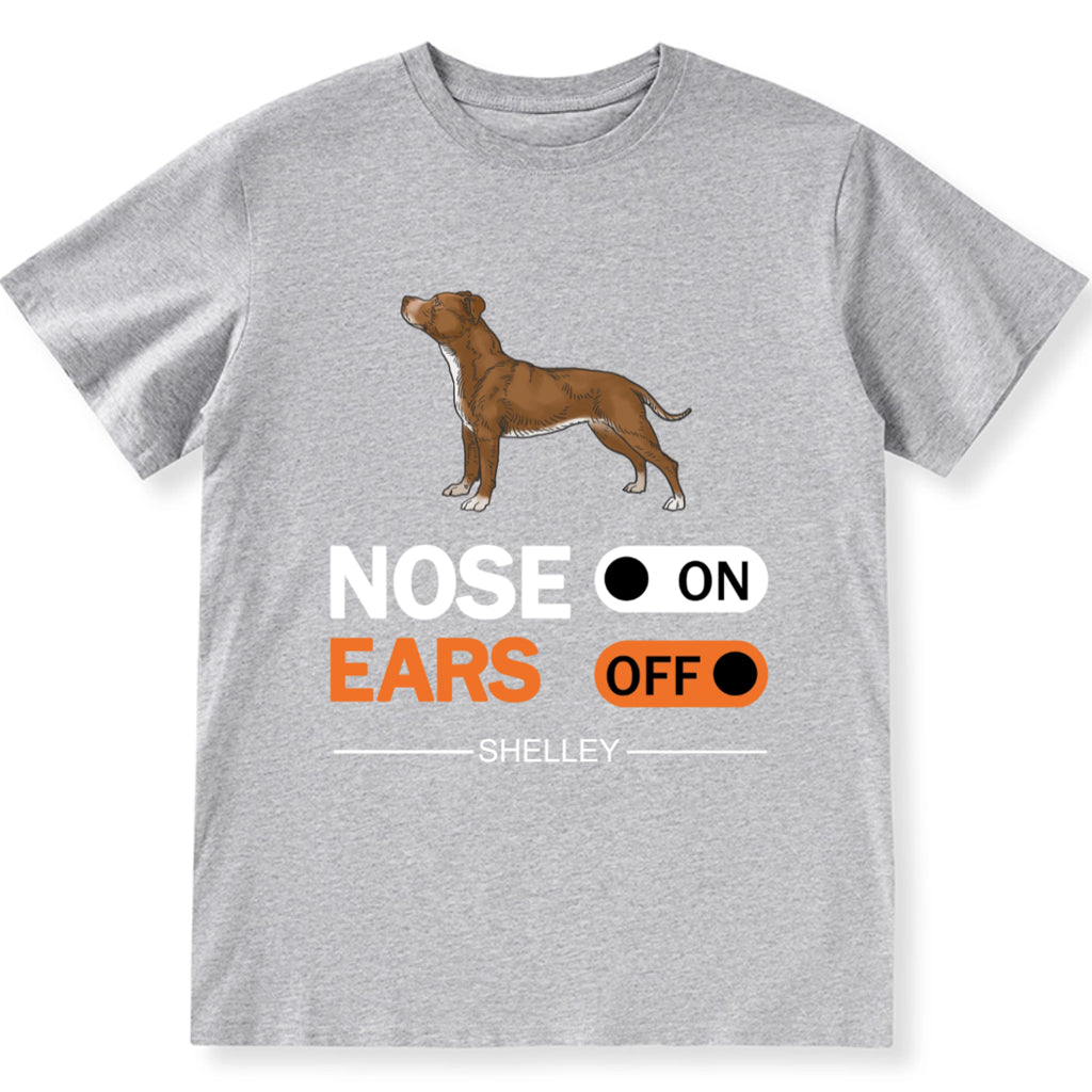 Nose On, Ears Off - Personalized Custom Unisex T-shirt