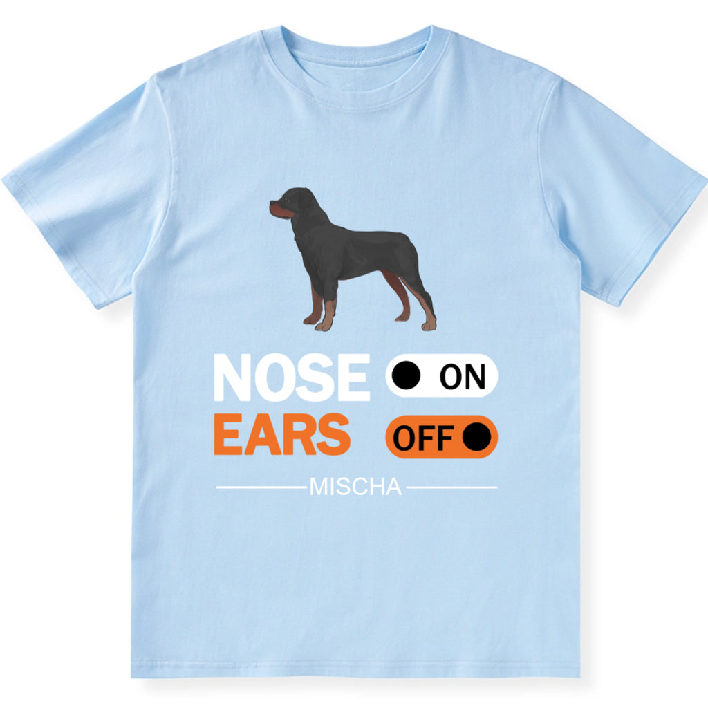Nose On, Ears Off - Personalized Custom Unisex T-shirt