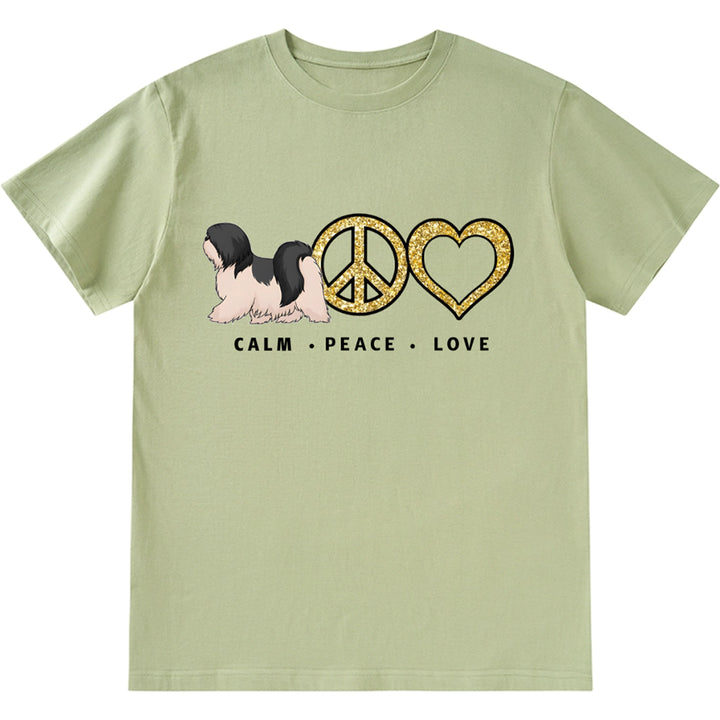 Peace Love Dog 2 - Personalized Custom Unisex T-shirt