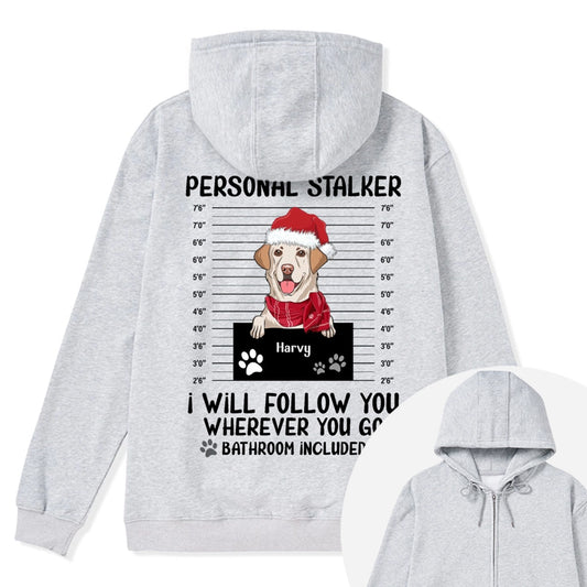 Personal Stalker 3 - Personalized Custom Christmas Zipper Hoodie