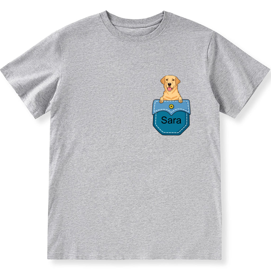 Personalized Custom Pocket - Personalized Custom Unisex T-shirt