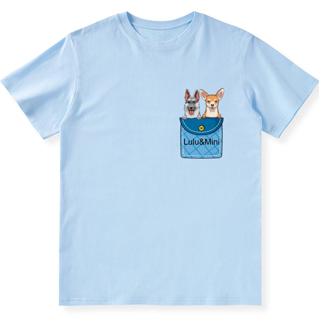 Personalized Custom Pocket - Personalized Custom Unisex T-shirt