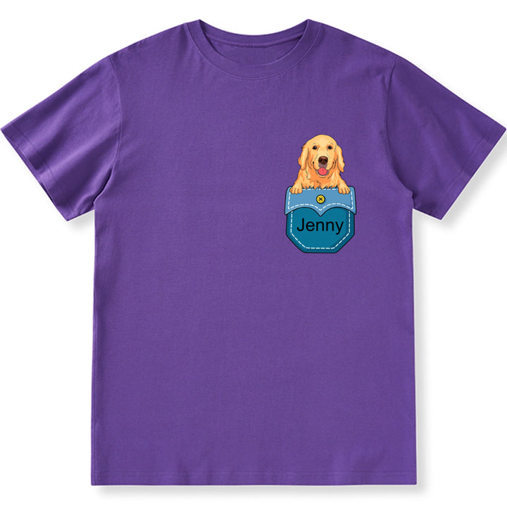 Personalized Custom Pocket - Personalized Custom Unisex T-shirt