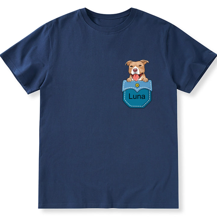 Personalized Custom Pocket - Personalized Custom Unisex T-shirt