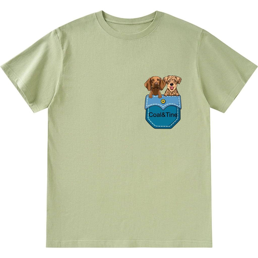 Personalized Custom Pocket - Personalized Custom Unisex T-shirt