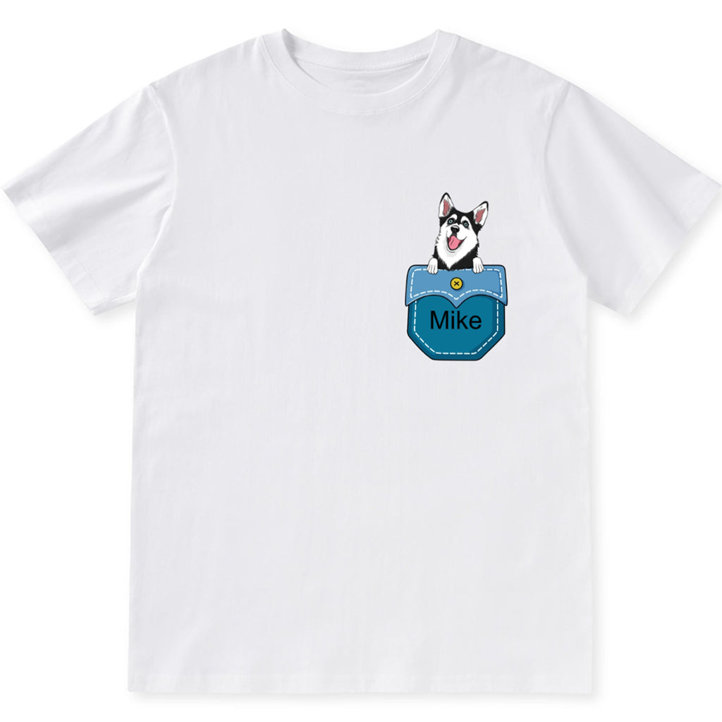 Personalized Custom Pocket - Personalized Custom Unisex T-shirt