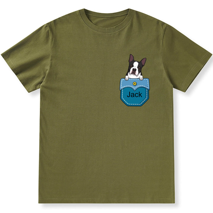 Personalized Custom Pocket - Personalized Custom Unisex T-shirt