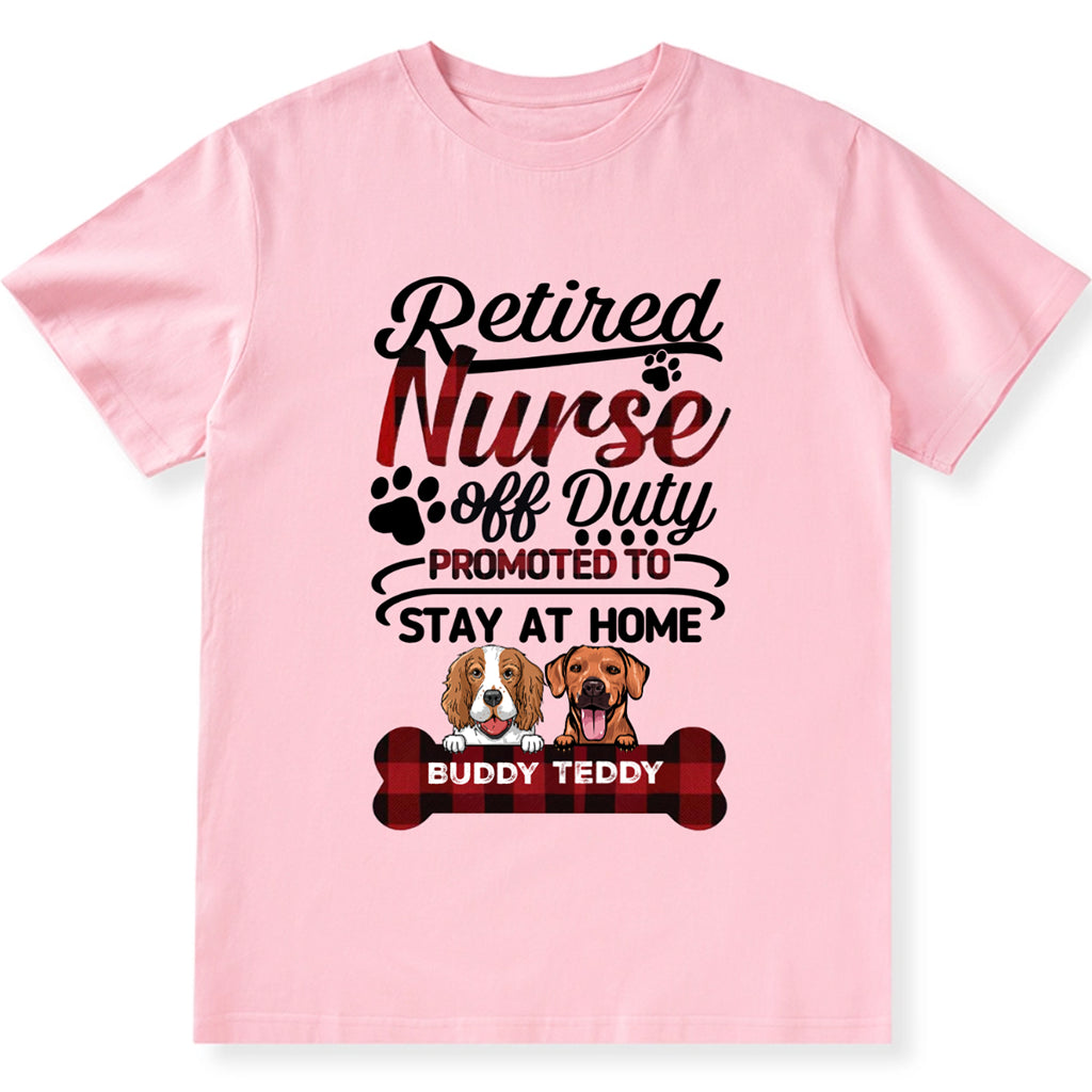 Retired Nurse Off Duty - Personalized Custom Unisex T-shirt