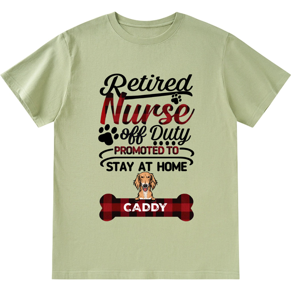 Retired Nurse Off Duty - Personalized Custom Unisex T-shirt