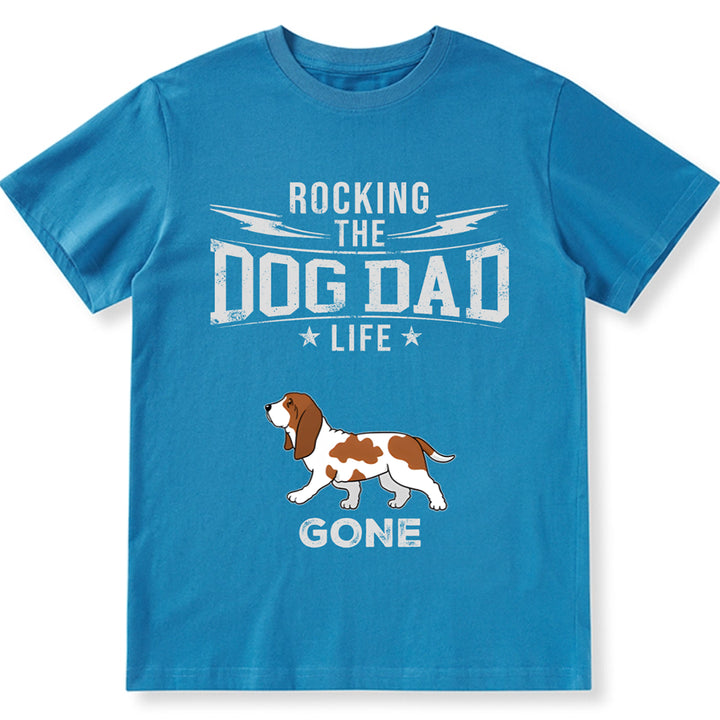 Rockig The Dog Mom Dad Life - Personalized Custom Unisex T-shirt
