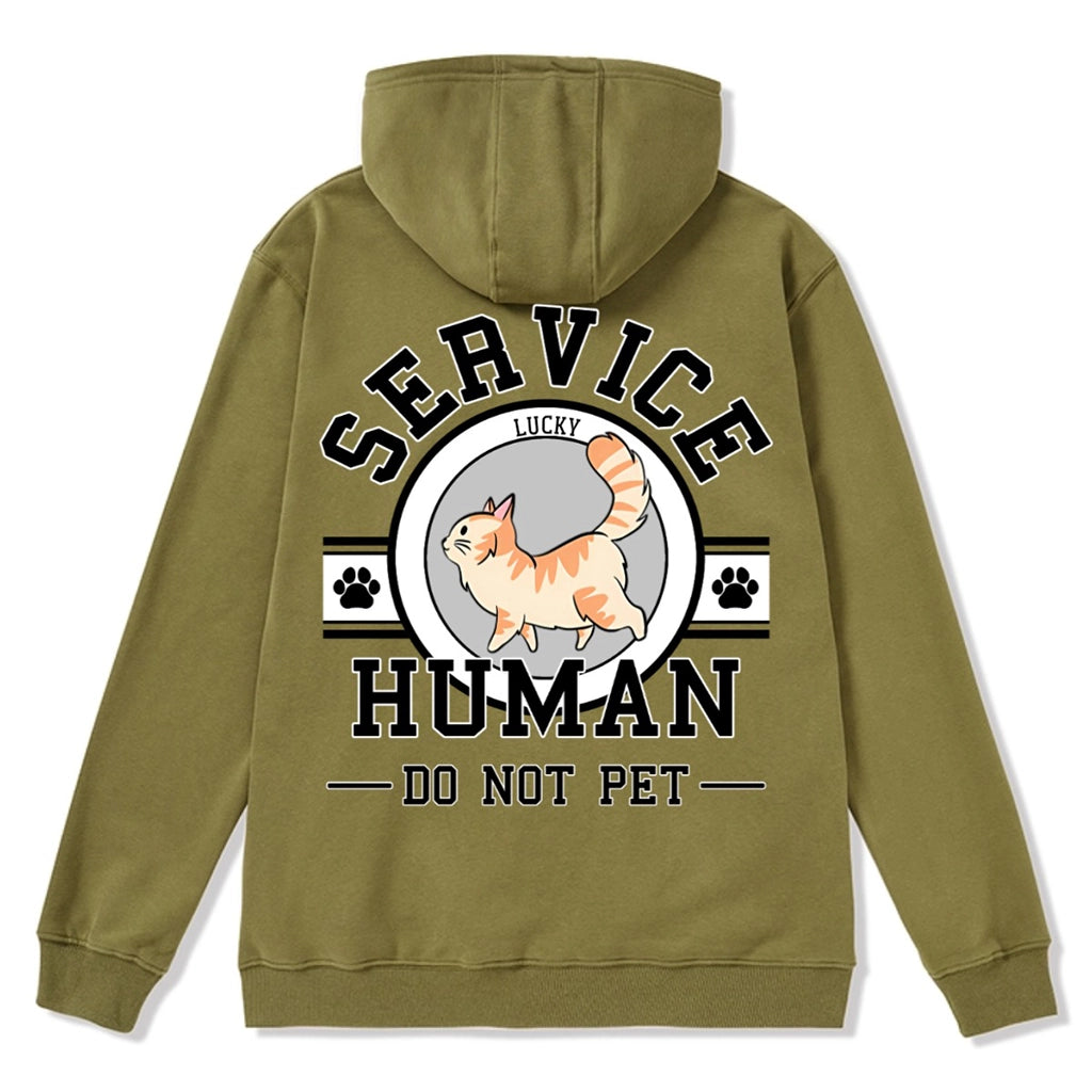 Service Human, Do Not Pet 7 - Personalized Custom Zipper Hoodie