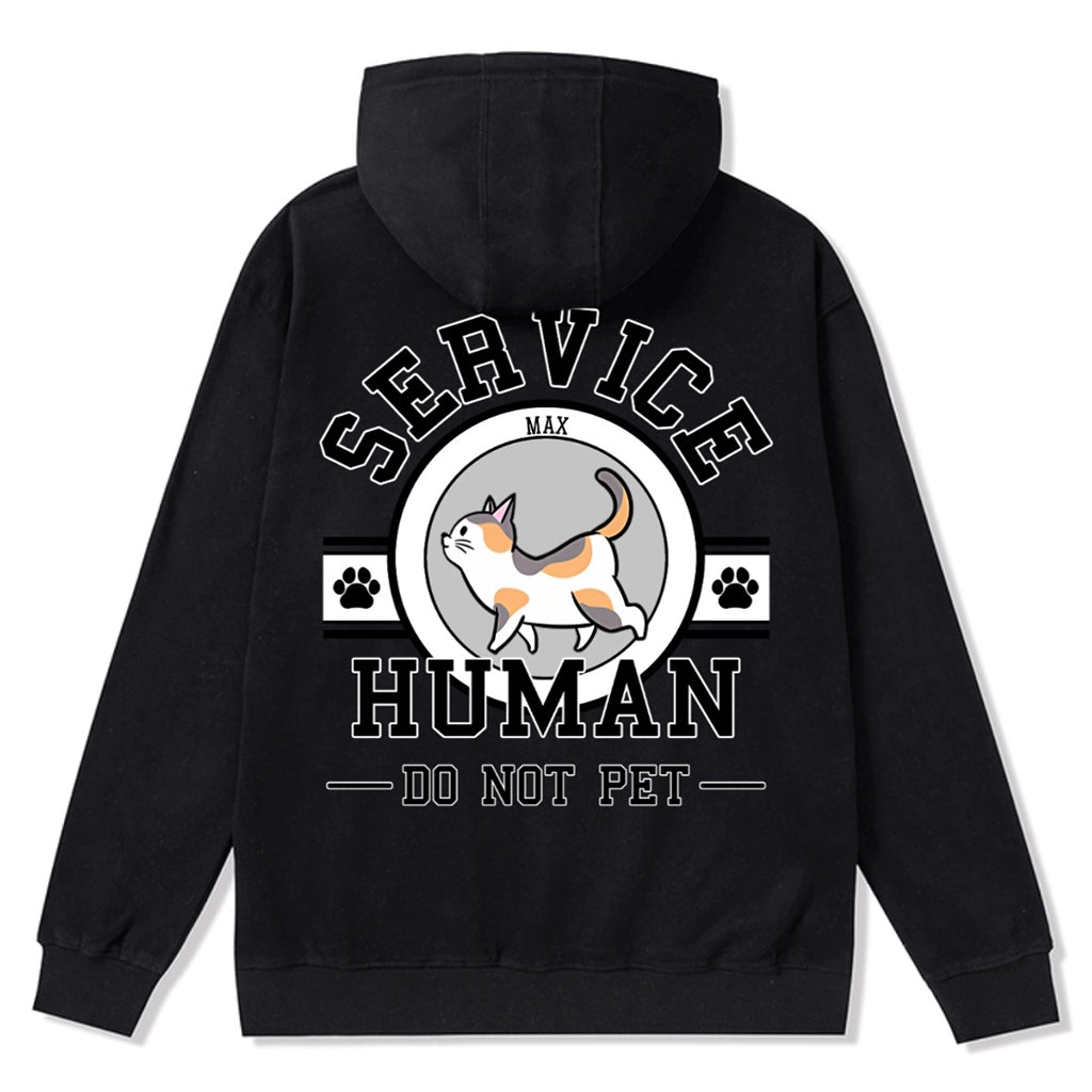 Service Human, Do Not Pet 7 - Personalized Custom Zipper Hoodie