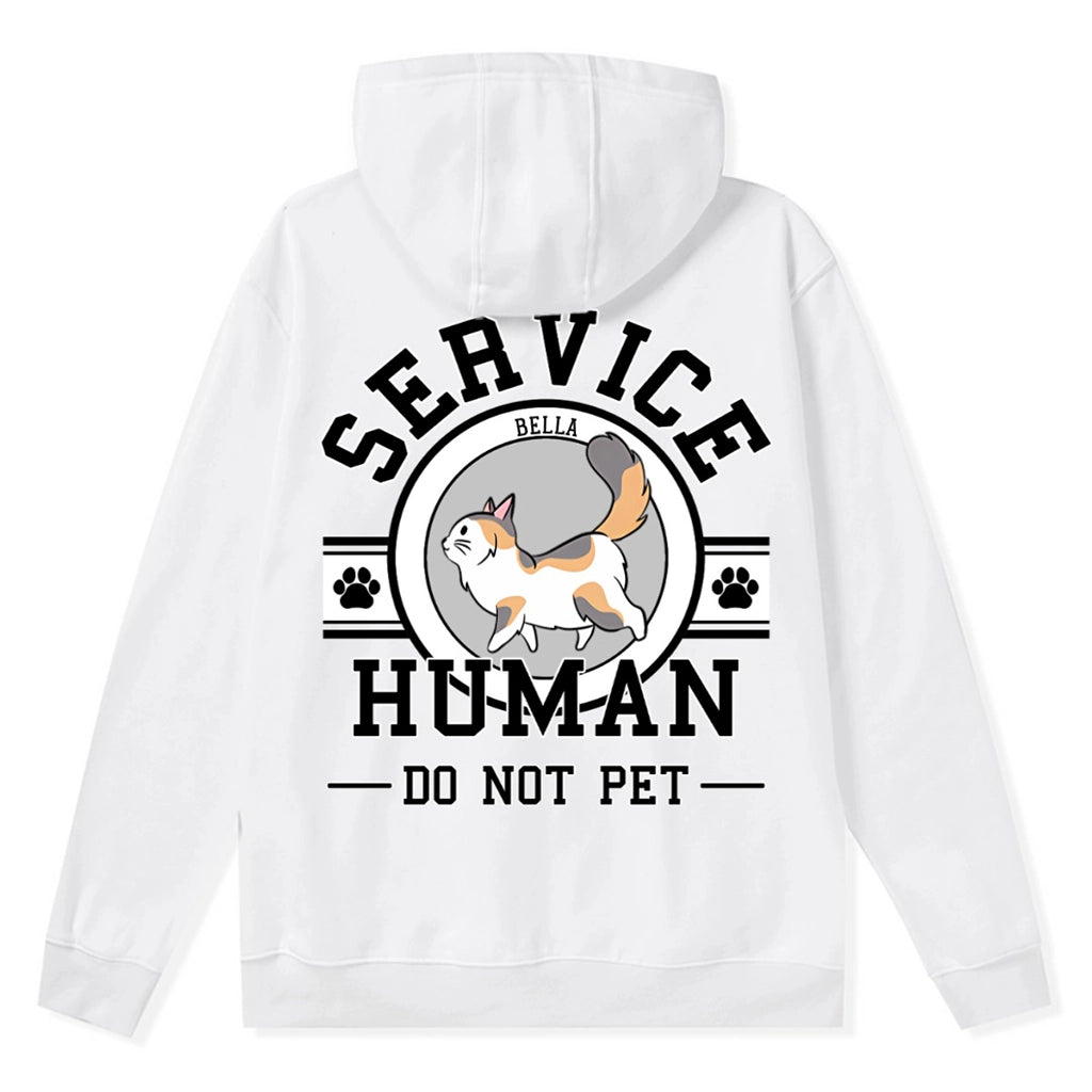Service Human, Do Not Pet 7 - Personalized Custom Zipper Hoodie