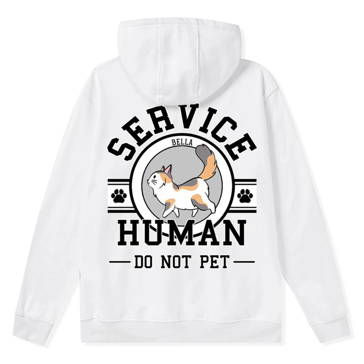 Service Human, Do Not Pet 7 - Personalized Custom Zipper Hoodie
