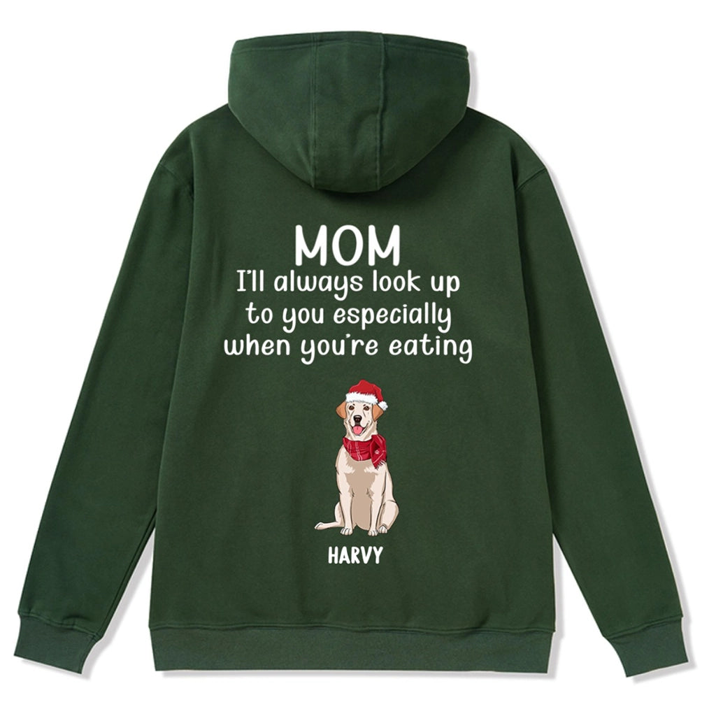 When You're Eating - Personalized Custom Christmas Zipper Hoodie