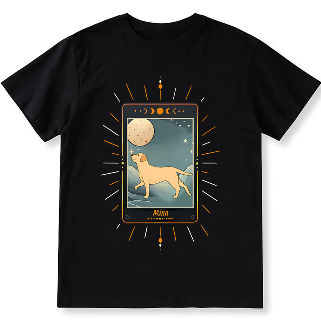 Shirt with Dog Tarot Card Design - Personalized Custom Unisex T-shirt