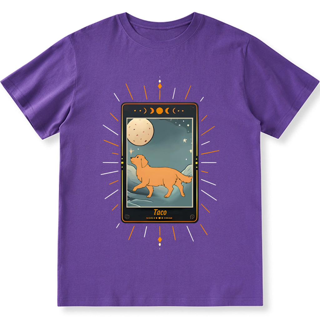 Shirt with Dog Tarot Card Design - Personalized Custom Unisex T-shirt